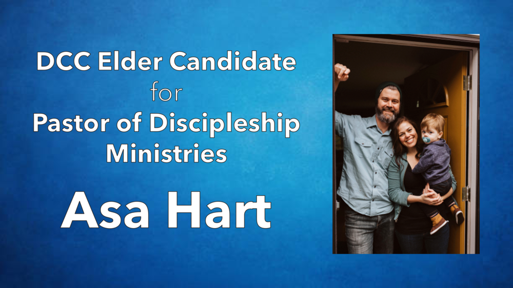 Candidate for Pastor of Discipleship