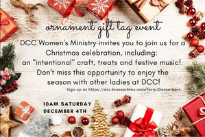 Ornament Gift Tag Event Dec 4 @ 10am